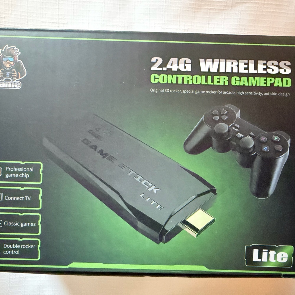 2.4G Wireless Controller Gamepad - Black-Lite
